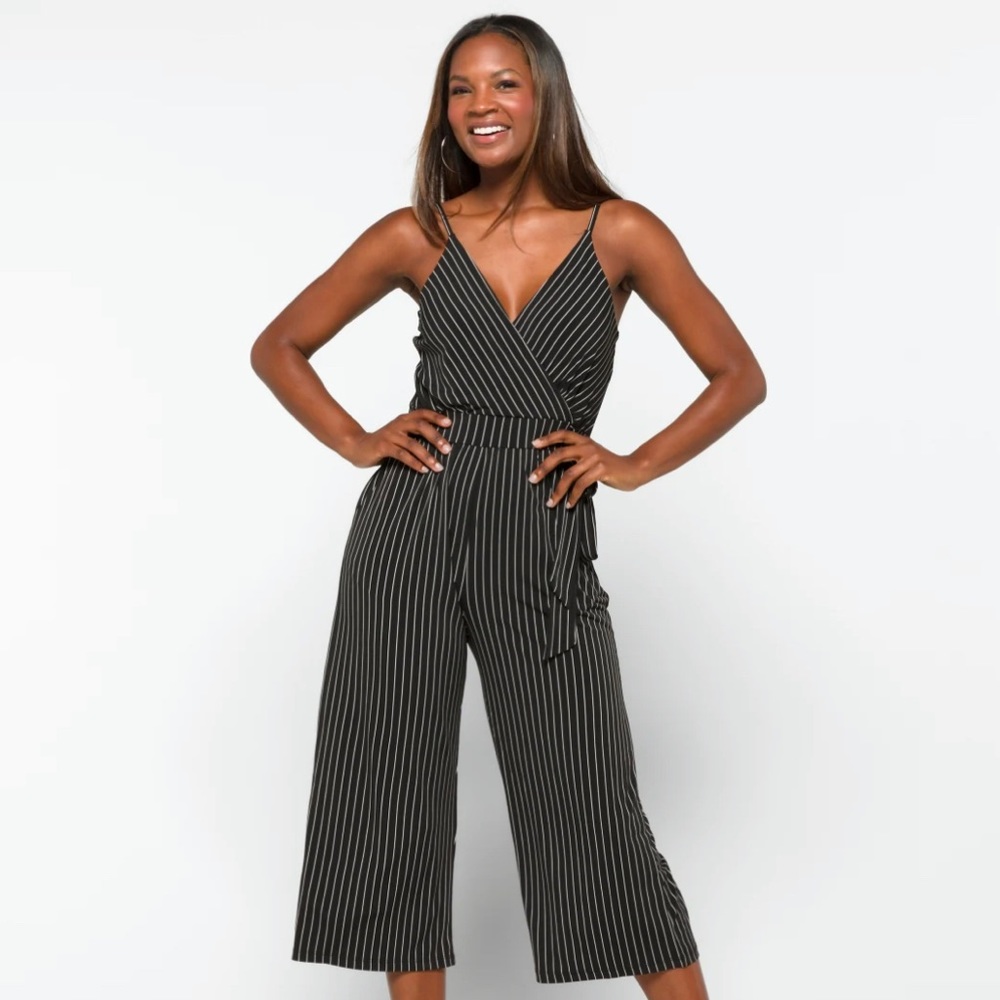 Kaileigh Rica Knit Crop Jumpsuit